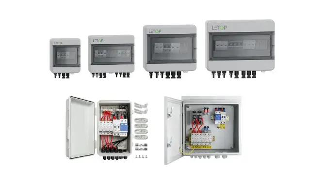 Caja combinadora solar para tejado fotovoltaico residencial