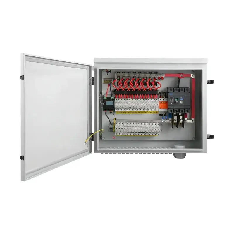 16 string PV Metal Combiner Box 16 in 1 out 1500V