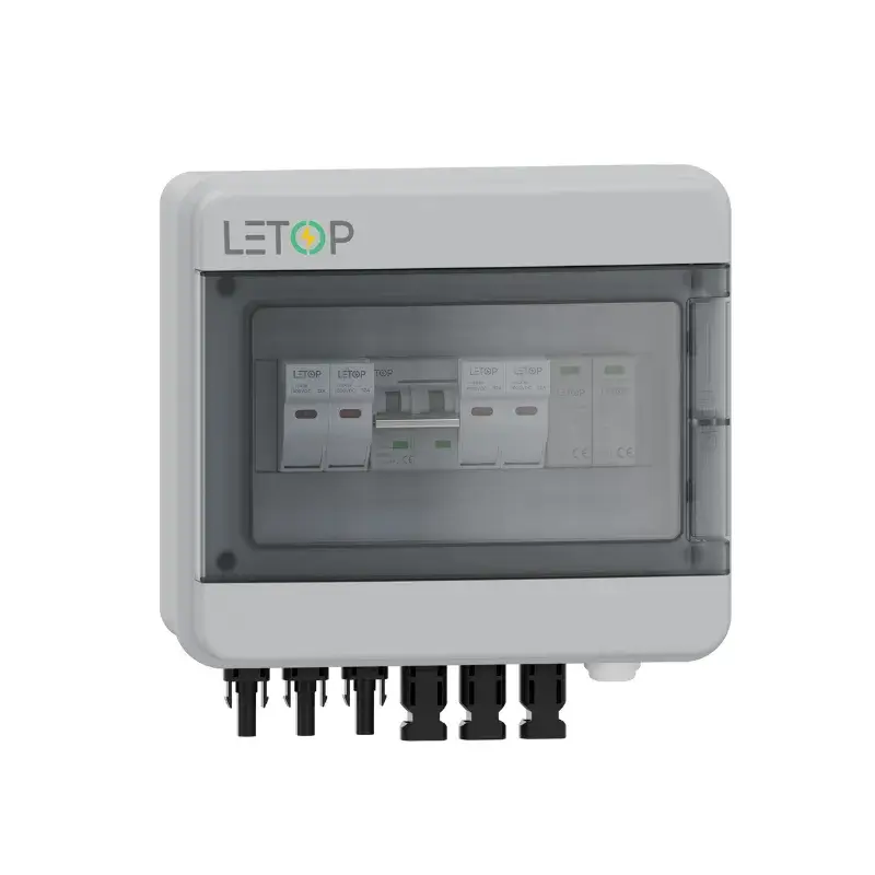 2 string solar combiner box 2 in 1 out 600V