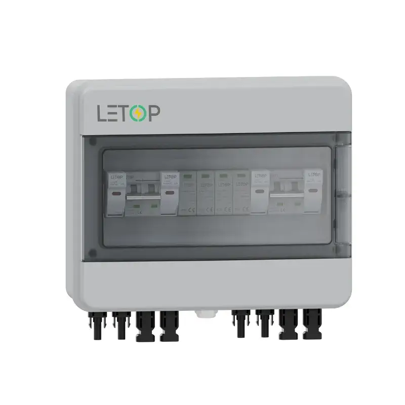 2 string solar combiner box 2 in 2 out 600V