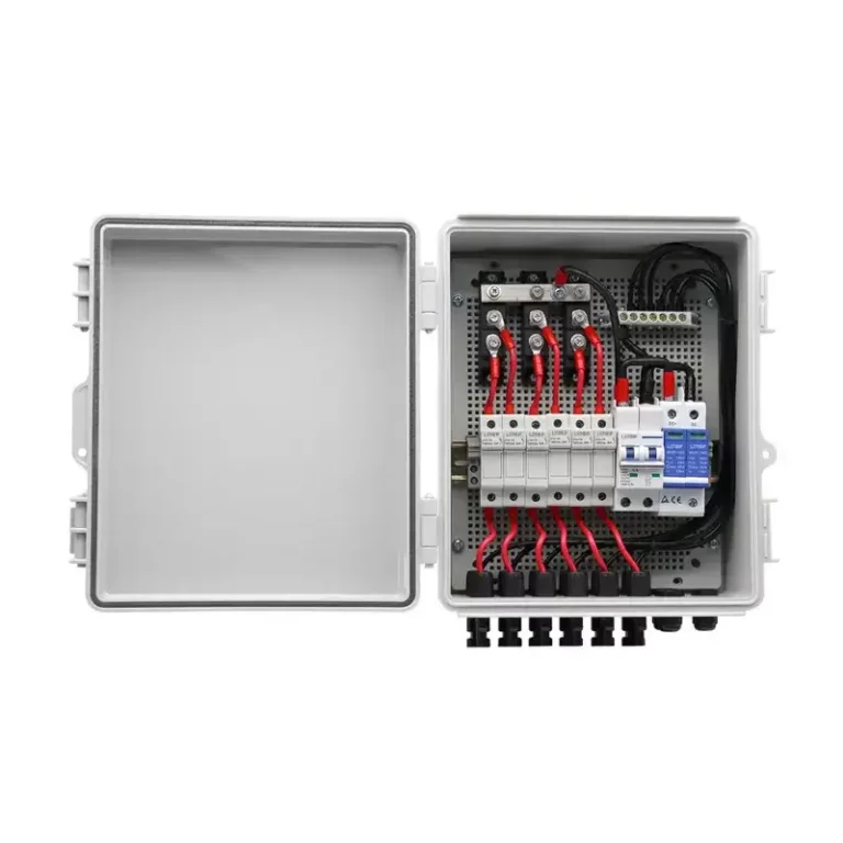6 String DC Combiner box 6 in 2 out with MCB 1000V